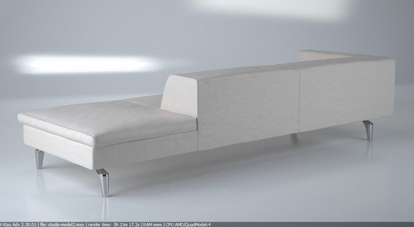 3d model contemporary modern sofa ottoman - Sofa, ottoman with footstool (2) - Modern sofa... by Studio3dv