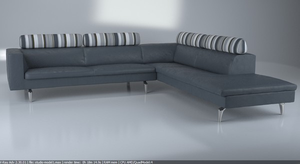 max contemporary modern sofa corner - Corner sofa - Modern luxurious Italien sofa... by Studio3dv