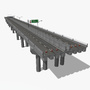 3d motorway road street model