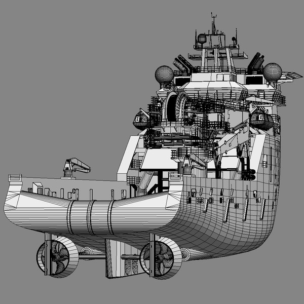 3d construction anchor handling vessel - Construction Anchor Handling Vessel SKANDI SKANSEN... by ArqArt3D