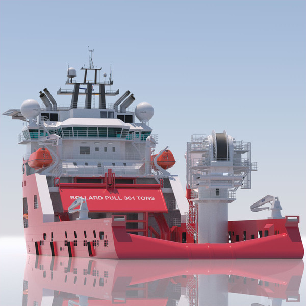 3d construction anchor handling vessel - Construction Anchor Handling Vessel SKANDI SKANSEN... by ArqArt3D