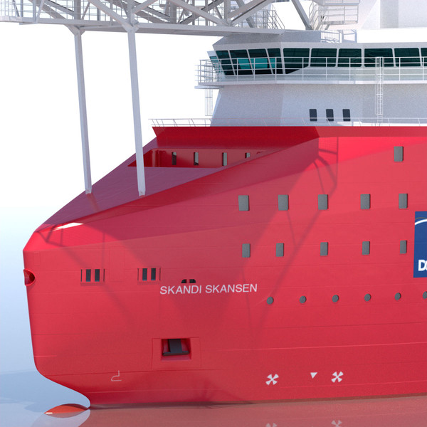 3d construction anchor handling vessel - Construction Anchor Handling Vessel SKANDI SKANSEN... by ArqArt3D