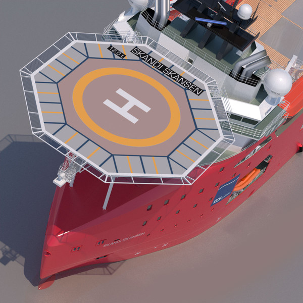 3d construction anchor handling vessel - Construction Anchor Handling Vessel SKANDI SKANSEN... by ArqArt3D