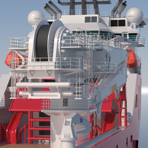 3d construction anchor handling vessel - Construction Anchor Handling Vessel SKANDI SKANSEN... by ArqArt3D