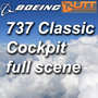 boeing 737 classic scene 3d max