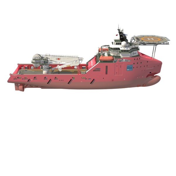 3d construction anchor handling vessel - Construction Anchor Handling Vessel SKANDI SKANSEN... by ArqArt3D