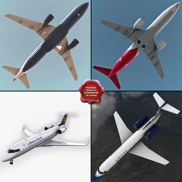 max passenger aircraft v1 - Passenger Aircraft Collection v1... by 3d_molier