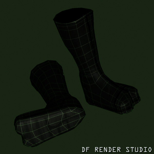 kicks boots alien movie 3d max - Alien Boots... by DF Render Studio