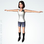 3d model of casual misty kidd