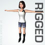 casual misty rigged kidd 3d model