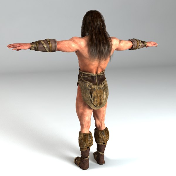 3d warrior weapon shield - Warrior Man Model... by Alpha3DMax