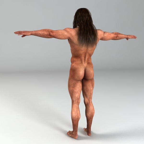 3d warrior weapon shield - Warrior Man Model... by Alpha3DMax
