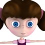 3d young girl model