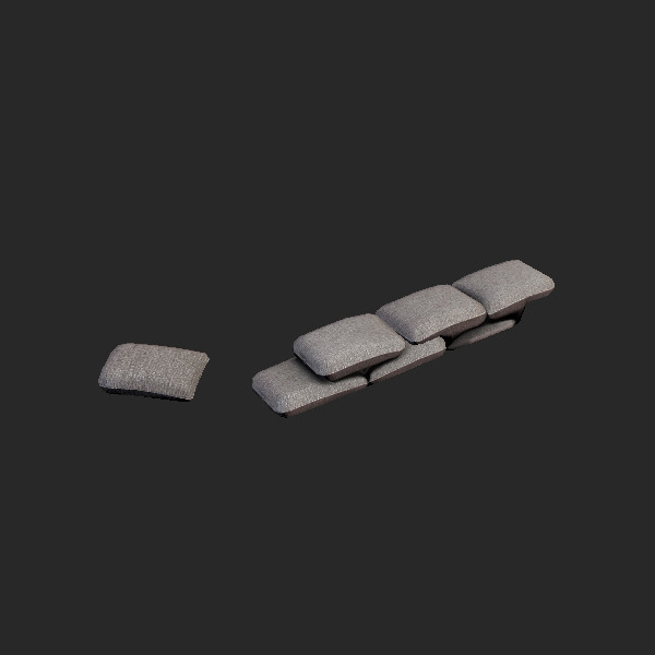 trench polygonal obj - Trench System Low Modular... by tuann123
