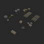 boxes barrel 3d model