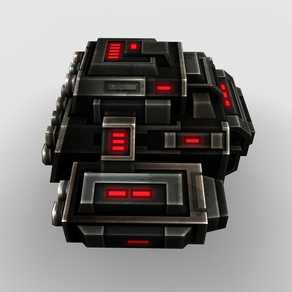 3d model 4 missle launchers - 4_Missle_Launchers... by Angryfly