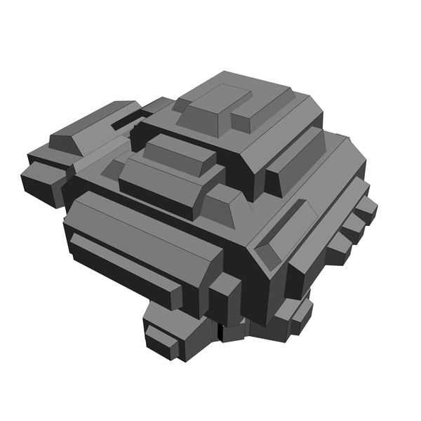 3d model 4 missle launchers - 4_Missle_Launchers... by Angryfly