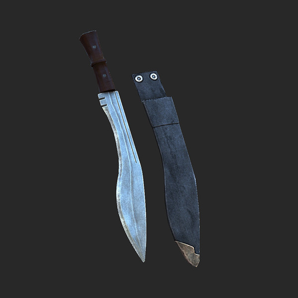 maya combat knife - Combat Knife Low... by tuann123