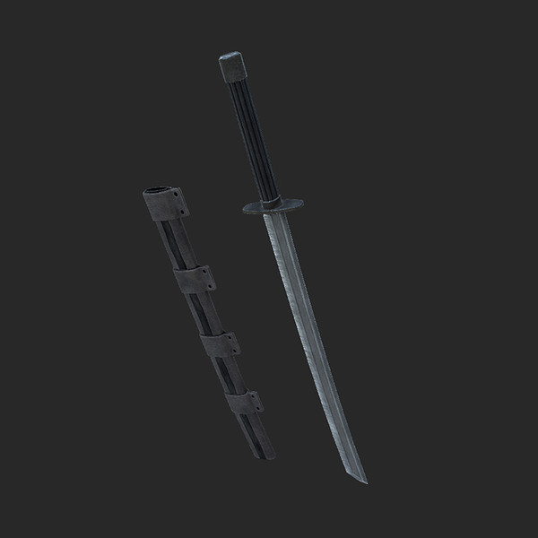 obj katana sword - Katana Sword Low... by tuann123
