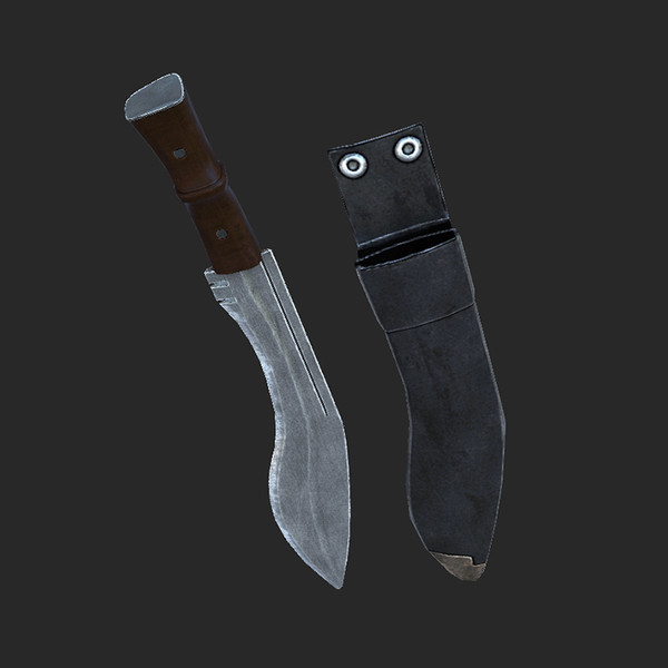 maya combat knife - Combat Knife Low... by tuann123