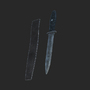 throwing knife 3d obj