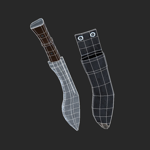 maya combat knife - Combat Knife Low... by tuann123