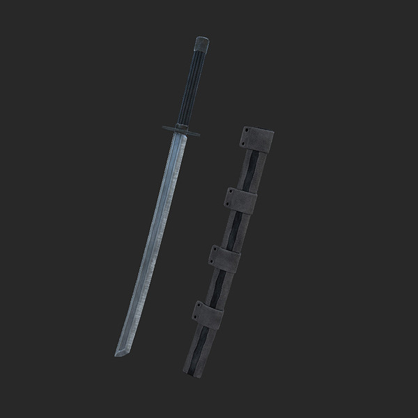 obj katana sword - Katana Sword Low... by tuann123