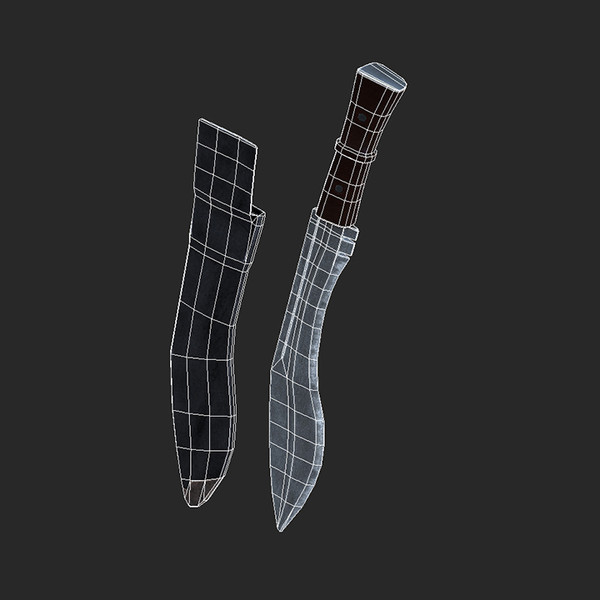 maya combat knife - Combat Knife Low... by tuann123