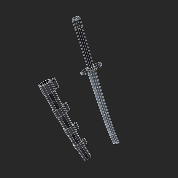 obj katana sword - Katana Sword Low... by tuann123