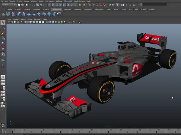 3d mp4 28 f1 - Mclaren MP4 28  F1 2013... by dessga