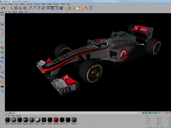3d mp4 28 f1 - Mclaren MP4 28  F1 2013... by dessga