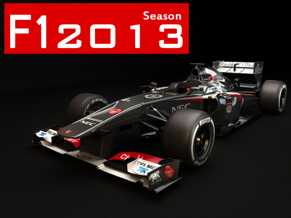 sauber c32 f1 3d max - Sauber F1 C32  F1 2013... by dessga
