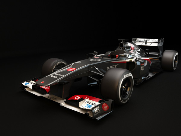 sauber c32 f1 3d max - Sauber F1 C32  F1 2013... by dessga