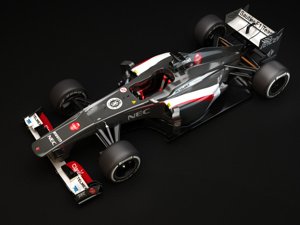 sauber c32 f1 3d max - Sauber F1 C32  F1 2013... by dessga
