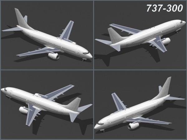 3d model boeing 737 classic - Boeing 737 Classic Collection... by PedroFaut