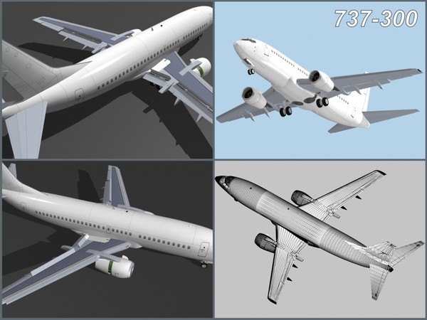 3d model boeing 737 classic - Boeing 737 Classic Collection... by PedroFaut