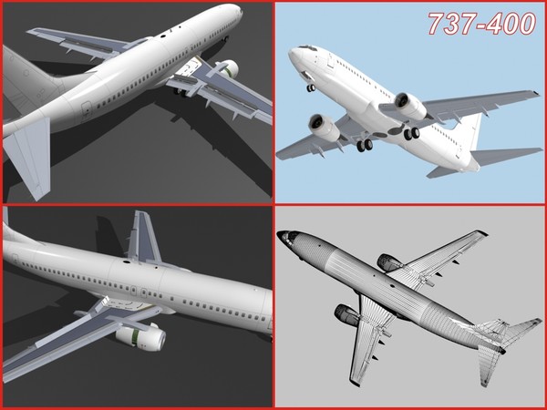 3d model boeing 737 classic - Boeing 737 Classic Collection... by PedroFaut