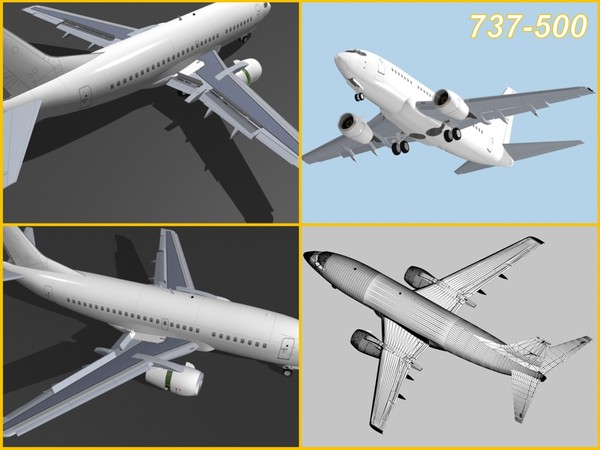 3d model boeing 737 classic - Boeing 737 Classic Collection... by PedroFaut