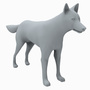 3d wolf coyote model