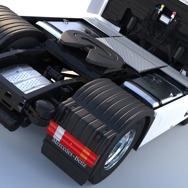 3d mercedes actros semitruck containers model - Mercedes Actros with containers semitruck... by ArqArt3D