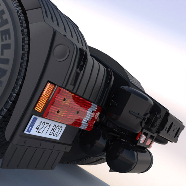 3d mercedes actros semitruck containers model - Mercedes Actros with containers semitruck... by ArqArt3D
