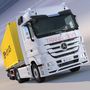 3d mercedes actros semitruck containers model