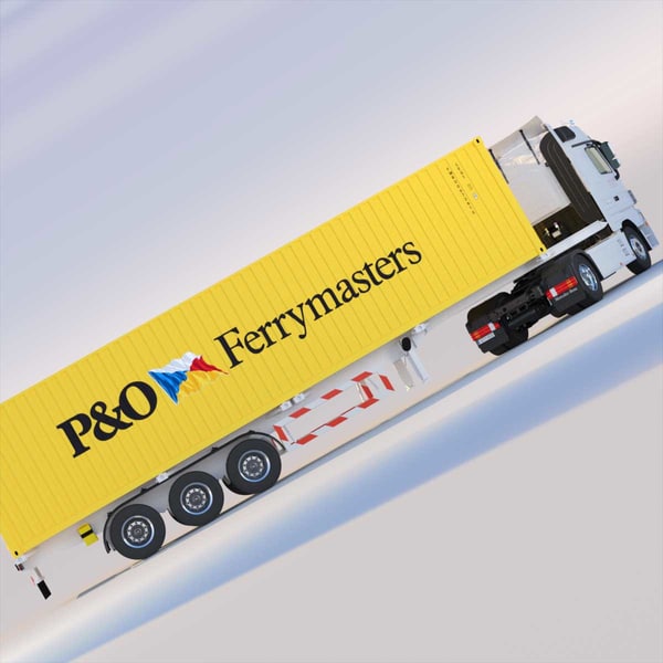 3d mercedes actros semitruck containers model - Mercedes Actros with containers semitruck... by ArqArt3D