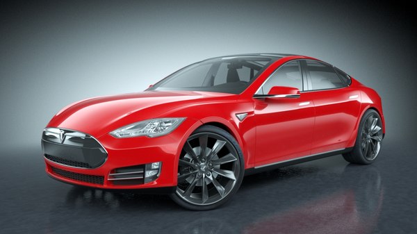 3d 2013 tesla s modeled - Tesla Model S 2013... by be fast