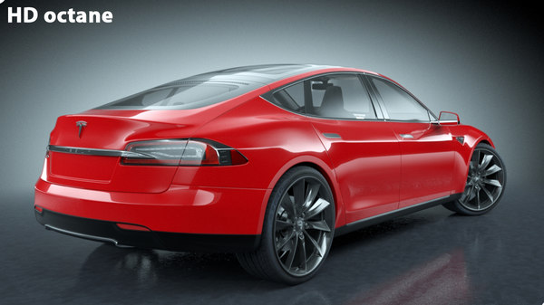 3d 2013 tesla s modeled - Tesla Model S 2013... by be fast