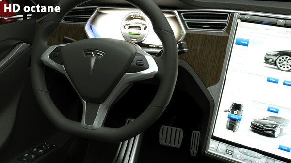 3d 2013 tesla s modeled - Tesla Model S 2013... by be fast
