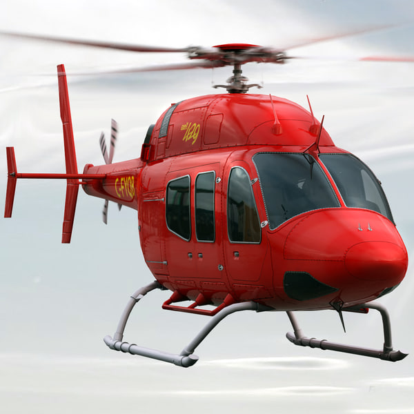 Bell 429 Red 3D Models