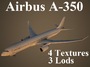 airbus a-350 airlines 3d model