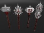3d maces warhammers model