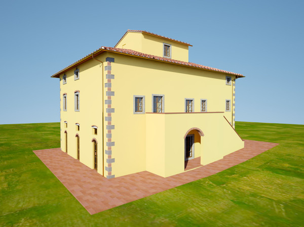3d exterior villa house garden - Exterior Villa House with garden (exterior)... by AntonioBosi